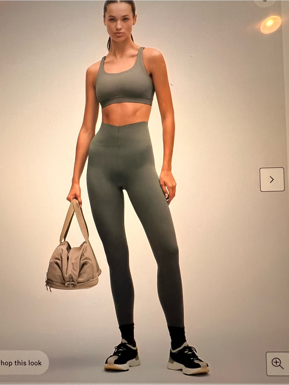 lululemon High-Rise Palm Desert (Olive Green) Seamless Glow Up SHR Leggings 25”